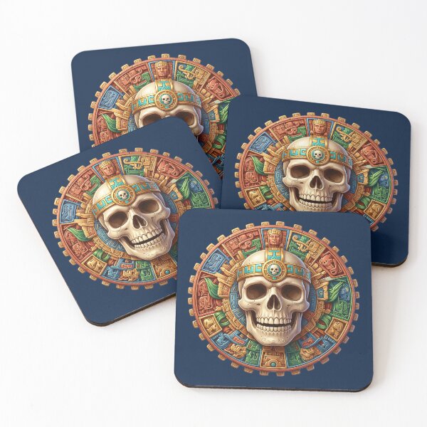 Item preview, Reliev Aztec Scull Calendar designed and sold by SAUHER.