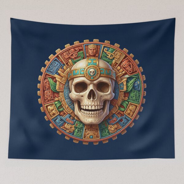 Item preview, Reliev Aztec Scull Calendar designed and sold by SAUHER.