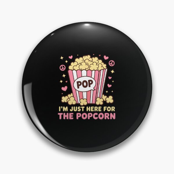 Item preview, Just Here For The Popcorn Funny Movie Theatre Cinema Lovers designed and sold by VivanLaurel.
