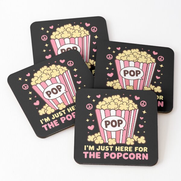 Item preview, Just Here For The Popcorn Funny Movie Theatre Cinema Lovers designed and sold by VivanLaurel.