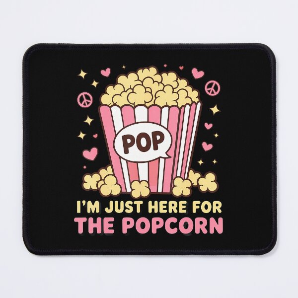 Item preview, Just Here For The Popcorn Funny Movie Theatre Cinema Lovers designed and sold by VivanLaurel.