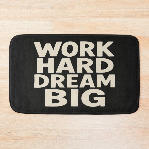 Item preview, Black and White Motivational Art – Work Hard Dream Big – Modern Typography for Office or Gym Decor designed and sold by Bright Nest Studio.