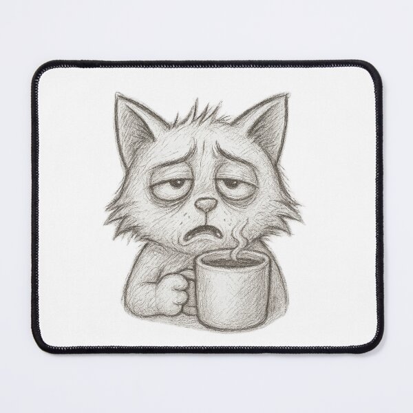 Item preview, Coffee Drinking Cat designed and sold by DomGDesign.