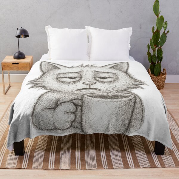 Item preview, Coffee Drinking Cat designed and sold by DomGDesign.