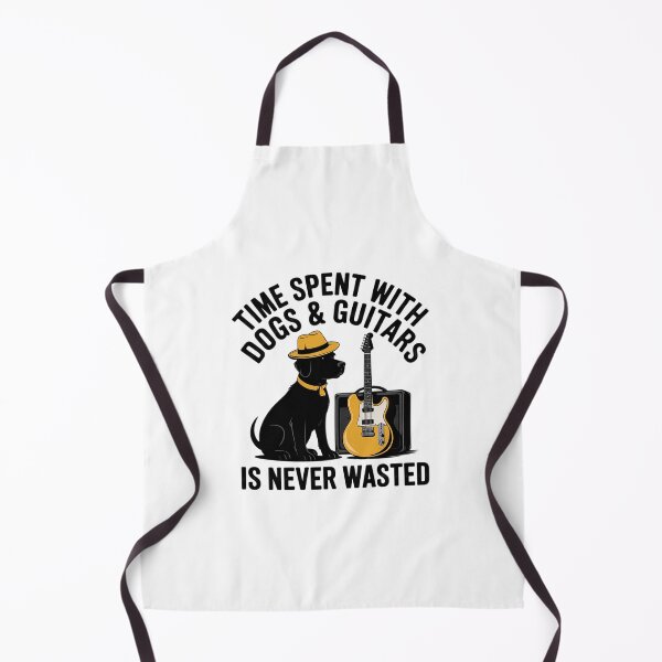 Item preview, Time Spent With Dog And Guitars Is Never Wasted Saying  designed and sold by MarryIsMonth.