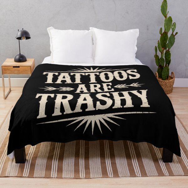Item preview, Tattoos Are Trashy Funny Bold Quote designed and sold by flagylART.