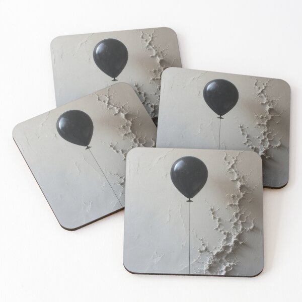 Item preview, Black balloon with abstract texture designed and sold by Mianku | Für das Leben.