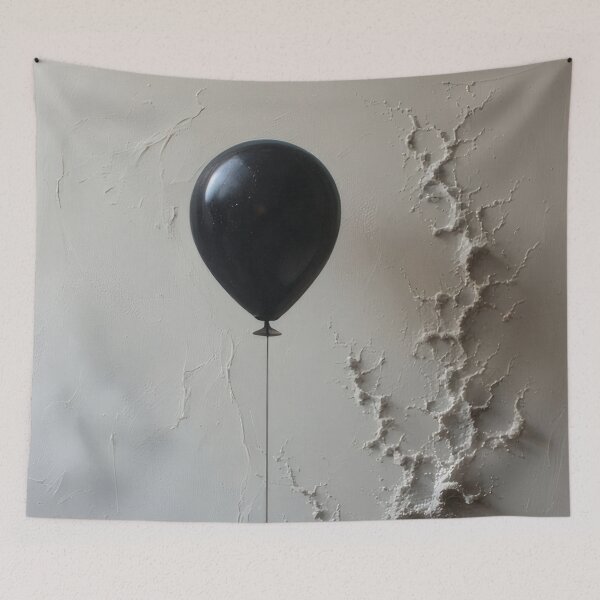 Item preview, Black balloon with abstract texture designed and sold by Mianku | Für das Leben.