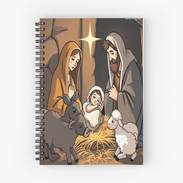 Aperçu de l'œuvre Crèche de Noël générée par IA créée et vendue par InnaCreates.