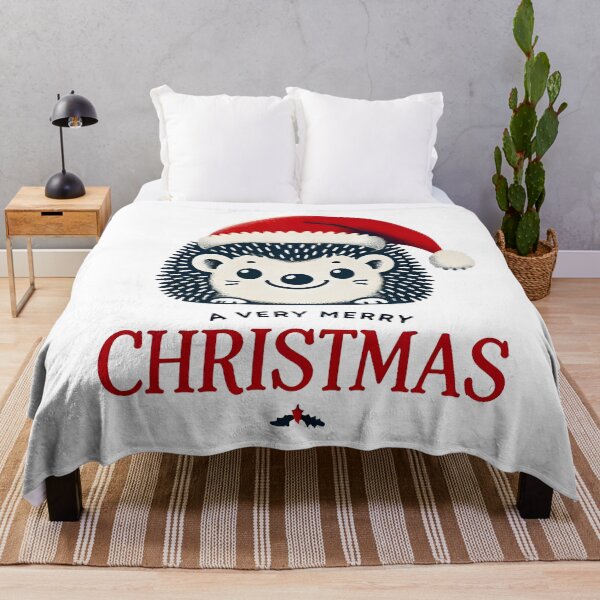 Item preview, Cute Hedgehog Merry Christmas Holiday Design. designed and sold by The-T-In-Retro.