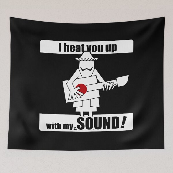 Item preview, Fiery Guitar Sound — Latin Music Silhouette Art(WHITE) designed and sold by R-T-Gracie.