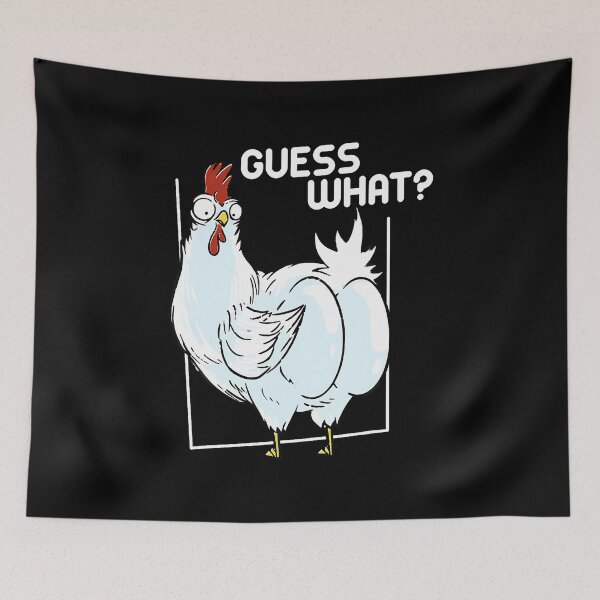 Item preview, Guess What Chicken Butt Funny Chickens designed and sold by AngelaSandra.