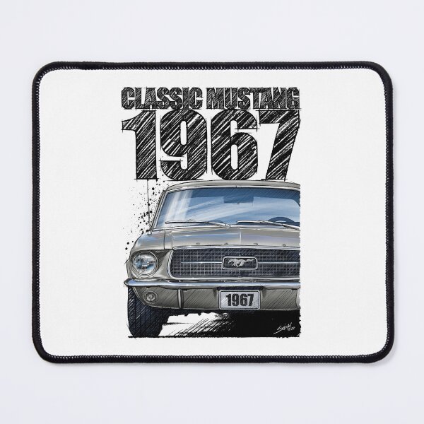 Item preview, 1967 Ford Mustang Classic Car T-Shirt – Hand Drawn Muscle Car Art (Sauternes Gold) designed and sold by Petrolhead T-Shirts and Art.