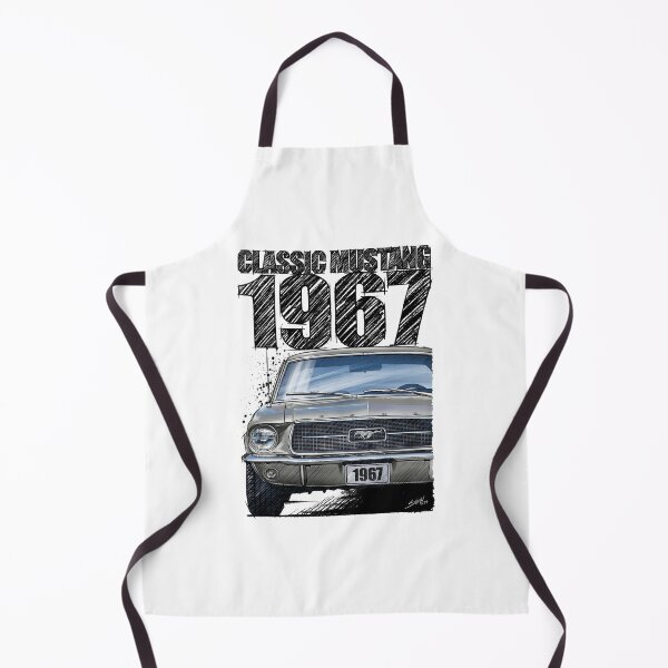 Item preview, 1967 Ford Mustang Classic Car T-Shirt – Hand Drawn Muscle Car Art (Sauternes Gold) designed and sold by Petrolhead T-Shirts and Art.