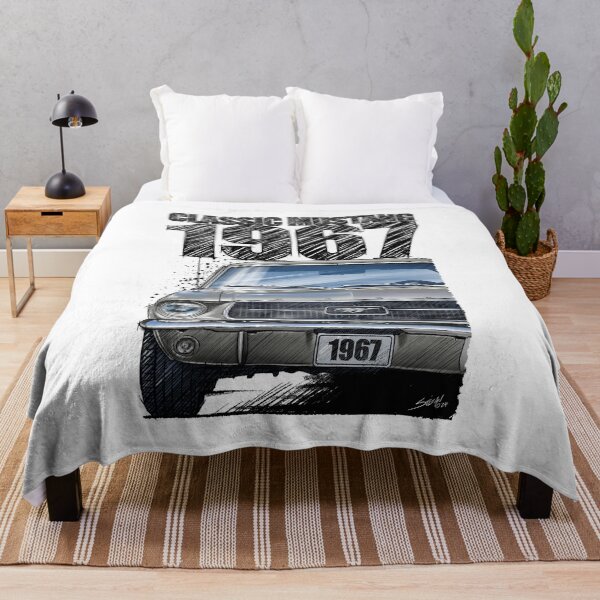 Item preview, 1967 Ford Mustang Classic Car T-Shirt – Hand Drawn Muscle Car Art (Sauternes Gold) designed and sold by Petrolhead T-Shirts and Art.
