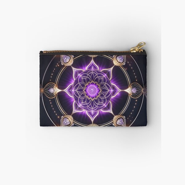 Item preview, Divine Aura Activation Mandala • Purple–Gold Sacred Energy Radiance designed and sold by ArtivaNest.