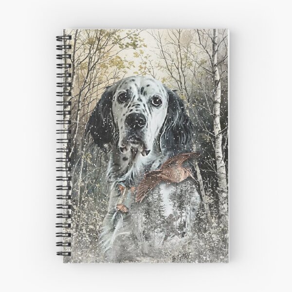 Item preview, English Setter & Woodcock Hunt designed and sold by TammyHunterArt.