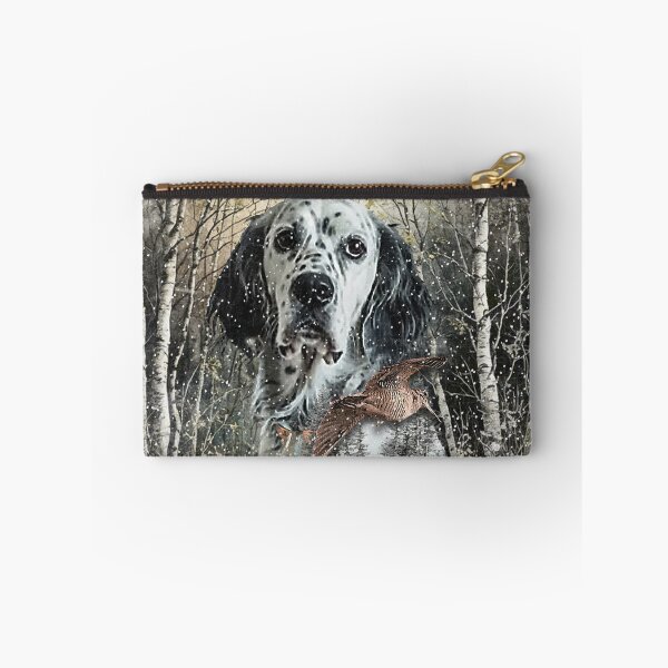 Item preview, English Setter & Woodcock Hunt designed and sold by TammyHunterArt.