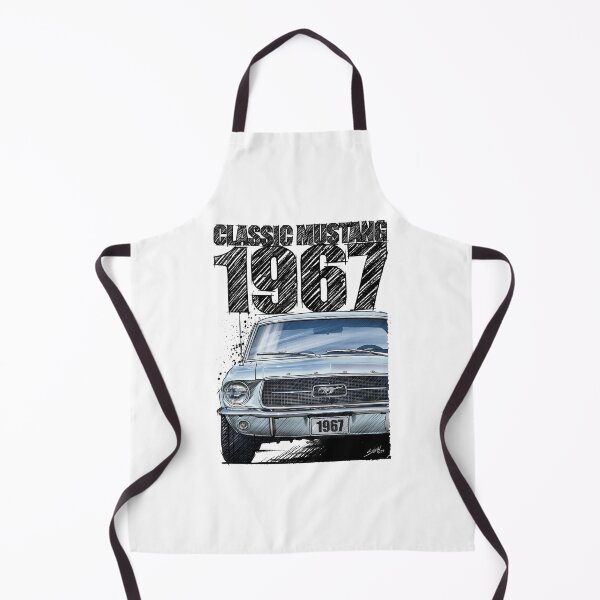 Item preview, 1967 Ford Mustang Classic Car T-Shirt – Hand Drawn Muscle Car Art (Arcadian Blue) designed and sold by Petrolhead T-Shirts and Art.