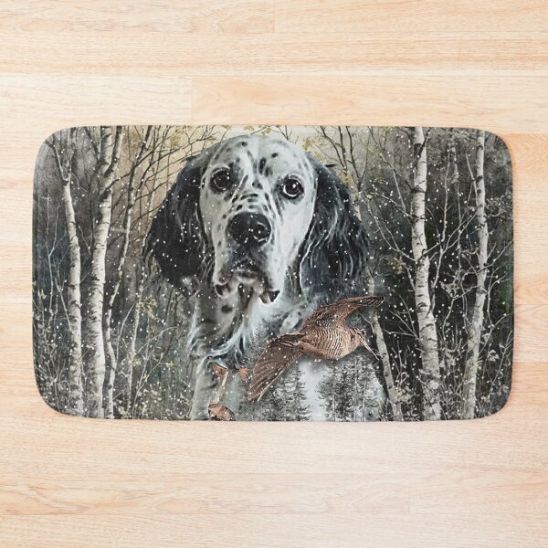 Item preview, English Setter & Woodcock Hunt designed and sold by TammyHunterArt.