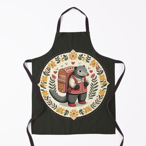 Item preview, Backpack Pangolin – Scandinavian Folk Art Back to School Design © heidiannemorris designed and sold by FOLK ART FUSION by heidiannemorris.