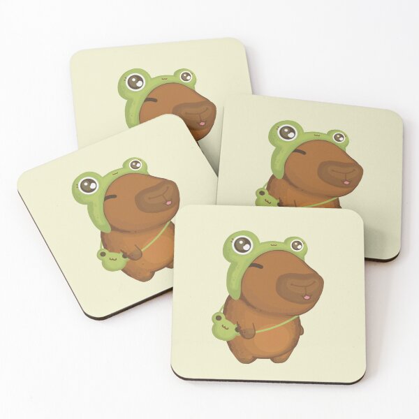 Item preview, Froggy capybara designed and sold by Llimoneta.