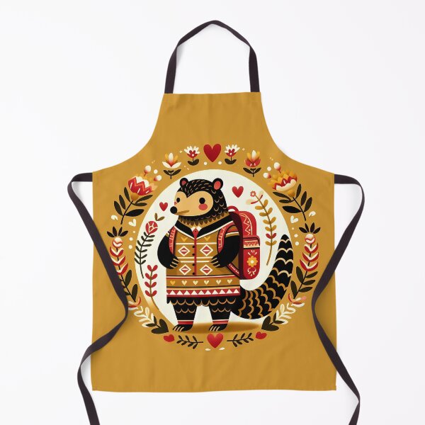 Item preview, Backpack Pangolin – Scandinavian Folk Art Back to School Design © heidiannemorris designed and sold by FOLK ART FUSION by heidiannemorris.