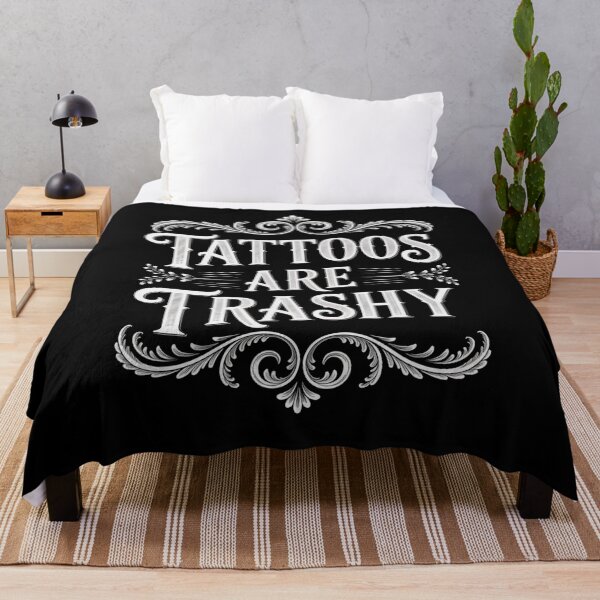 Item preview, Vintage Tattoos Are Trashy Quote Typography designed and sold by flagylART.