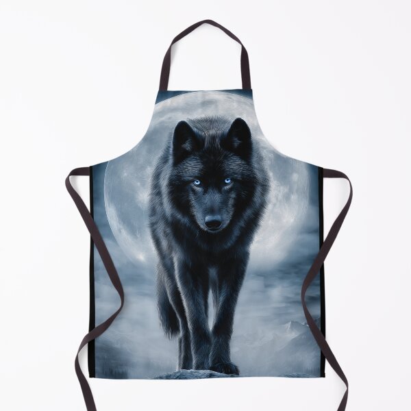 Item preview, Black Wolf in Moonlight designed and sold by PetsArt.
