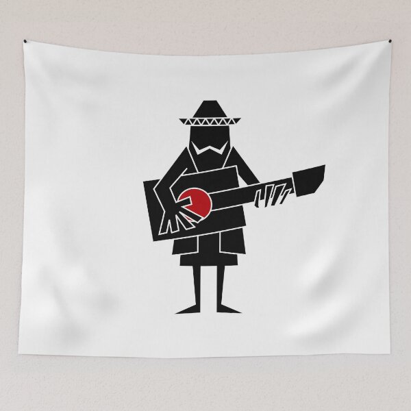 Item preview, Fiery Guitar Sound — Latin Music Silhouette Art(Only pictures) designed and sold by R-T-Gracie.