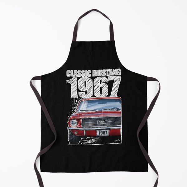 Item preview, 1967 Ford Mustang - Classic Muscle Car - Red (dark background) designed and sold by Petrolhead T-Shirts and Art.