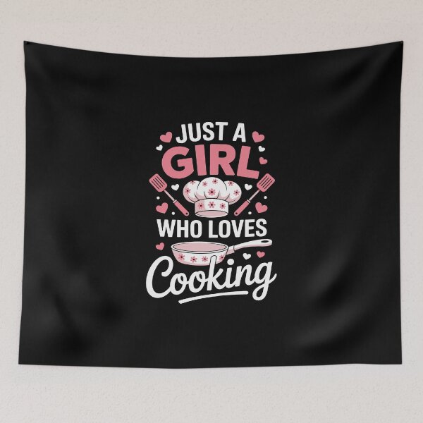 Item preview, Just a girl who loves cooking designed and sold by jkrphoto.