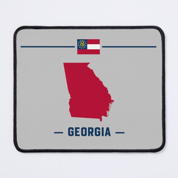 Item preview, Georgia Pride, Minimalist State Map & Flag Design designed and sold by mashmosh.