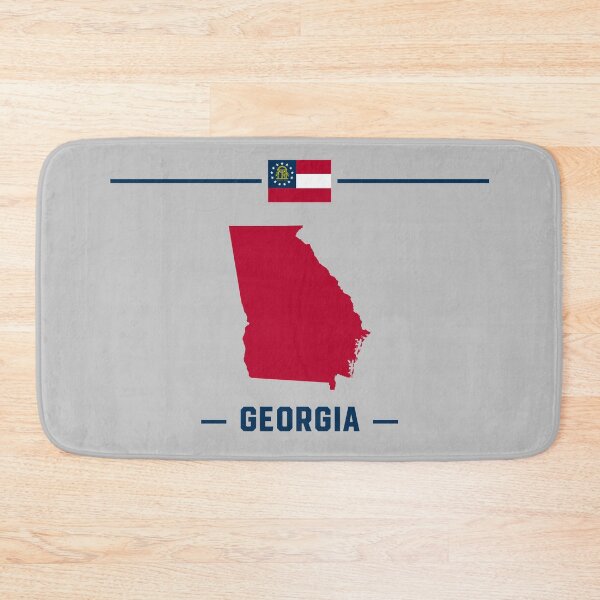 Item preview, Georgia Pride, Minimalist State Map & Flag Design designed and sold by mashmosh.