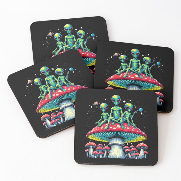 Item preview, Trippy Alien Mushroom - Funny Psychedelic Shroom designed and sold by AngelaSandra.