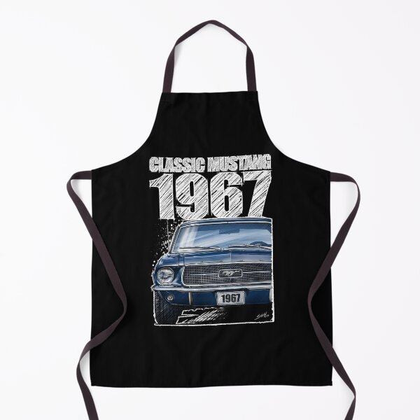 Item preview, 1967 Ford Mustang - Classic Muscle Car - Acapulco Blue (dark background) designed and sold by Petrolhead T-Shirts and Art.