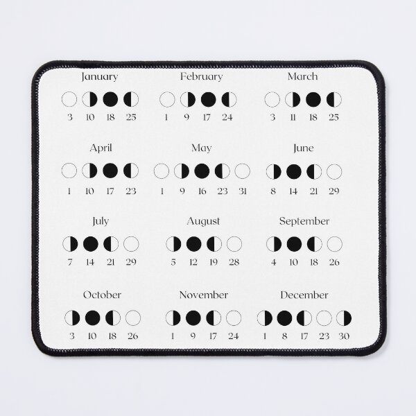 Item preview, 2026 Lunar Calendar – Minimal Black and White designed and sold by EmeraldeaDesign.