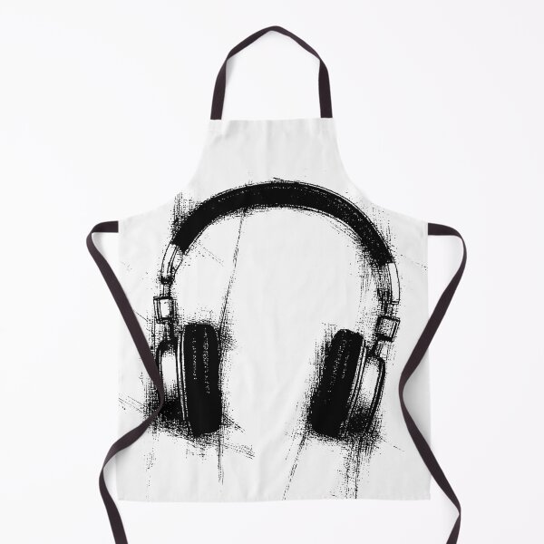 Item preview, Minimal Noise Headphones Grunge Audio Art designed and sold by Shoot-The-Moon.