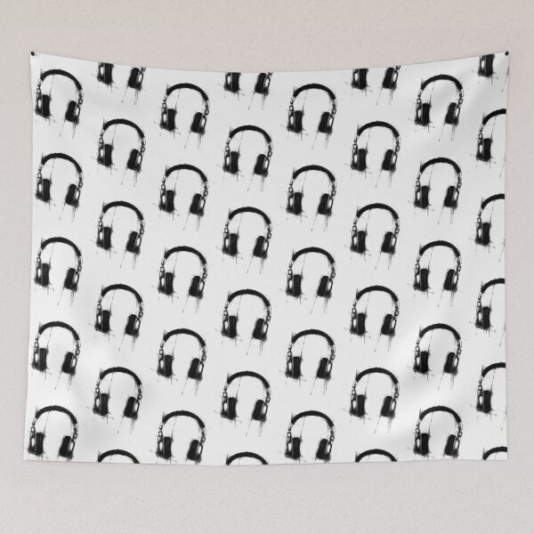 Item preview, Minimal Noise Headphones Grunge Audio Art designed and sold by Shoot-The-Moon.