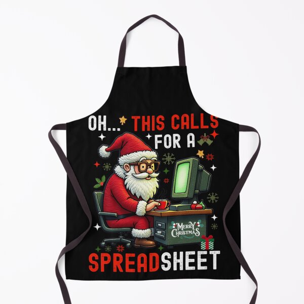 Item preview, Funny Santa Calls for a Spreadsheet Accounting Christmas Humor Design designed and sold by TiaraHans.