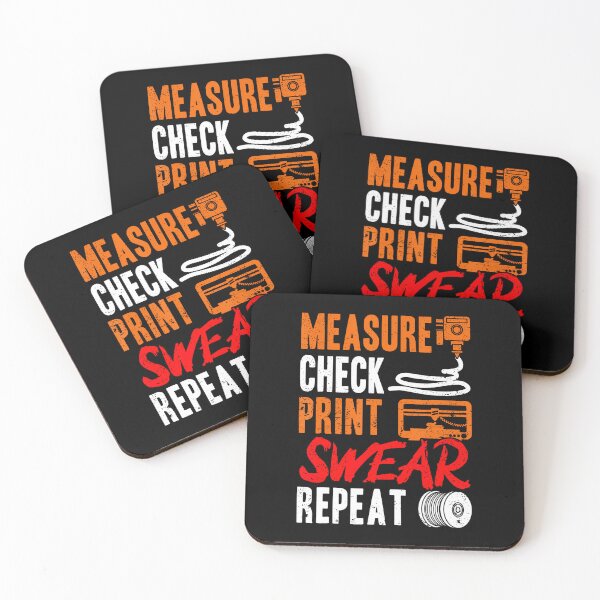 Item preview, Measure Check Print r Repeat 3D Printer 3D Printing designed and sold by AdellGretchen.