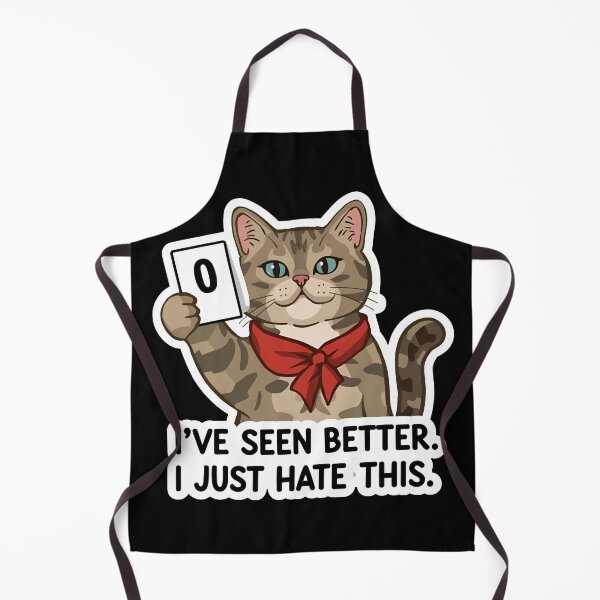 Item preview, Copy of Funny Grumpy Cat Judge - Zero Score Rating "I've Seen Better" designed and sold by The Grumpy Pet Club.