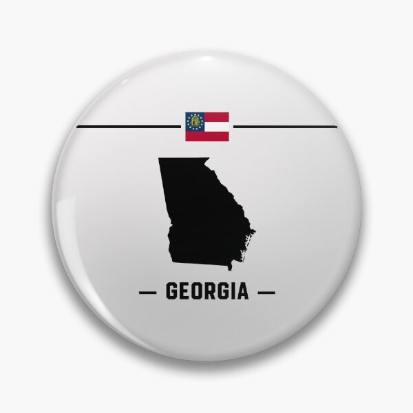 Item preview, Classic Georgia State Outline & Flag - Modern US Souvenir Gift designed and sold by mashmosh.