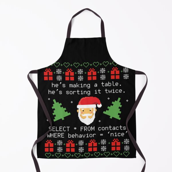 Item preview, Funny SQL Code Santa Christmas Pun Programmer Developer Gift Tee designed and sold by TiaraHans.