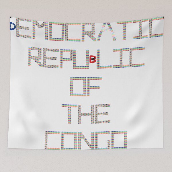Item preview, Multicolor Rhinestone Democratic Republic Of The Congo designed and sold by TheIconSmith.