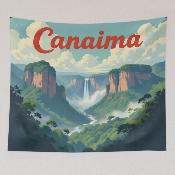Item preview, Canaima National Park, Venezuela: Vintage-Style Painterly Travel Poster designed and sold by LSVart.