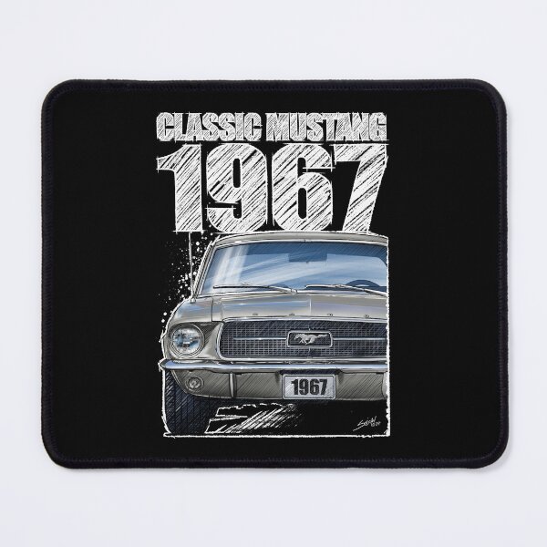 Item preview, 1967 Ford Mustang - Classic Muscle Car - Sauturn Gold (dark background) designed and sold by Petrolhead T-Shirts and Art.