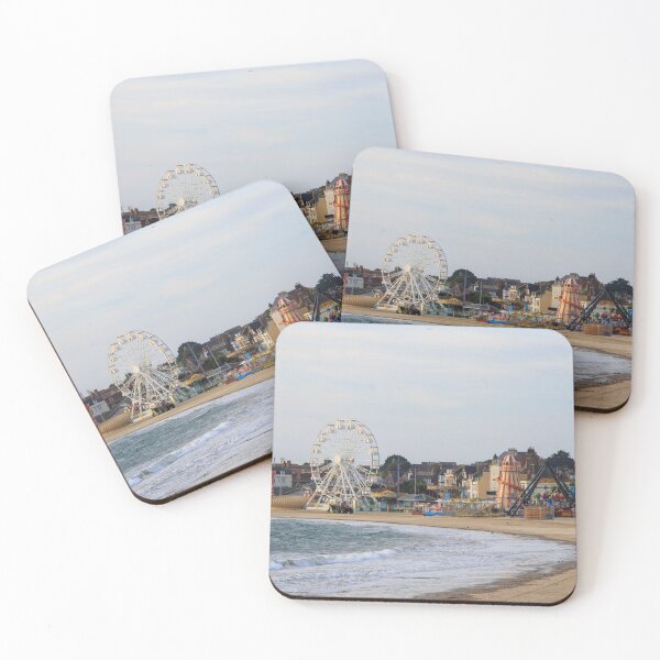 Item preview, Weymouth Beach with the Ferris Wheel and Helter Skelter designed and sold by Aham Photos.