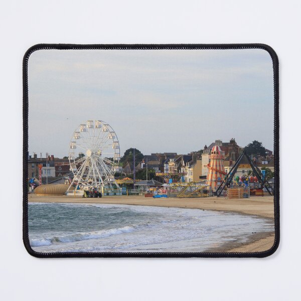 Item preview, Weymouth Beach with the Ferris Wheel and Helter Skelter designed and sold by Aham Photos.