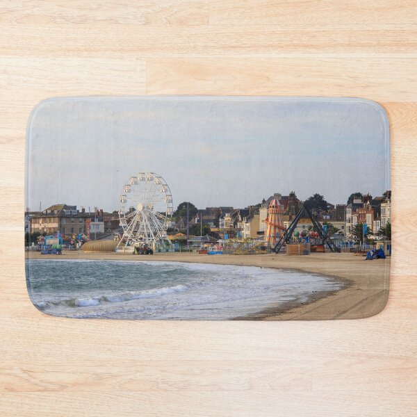 Item preview, Weymouth Beach with the Ferris Wheel and Helter Skelter designed and sold by Aham Photos.